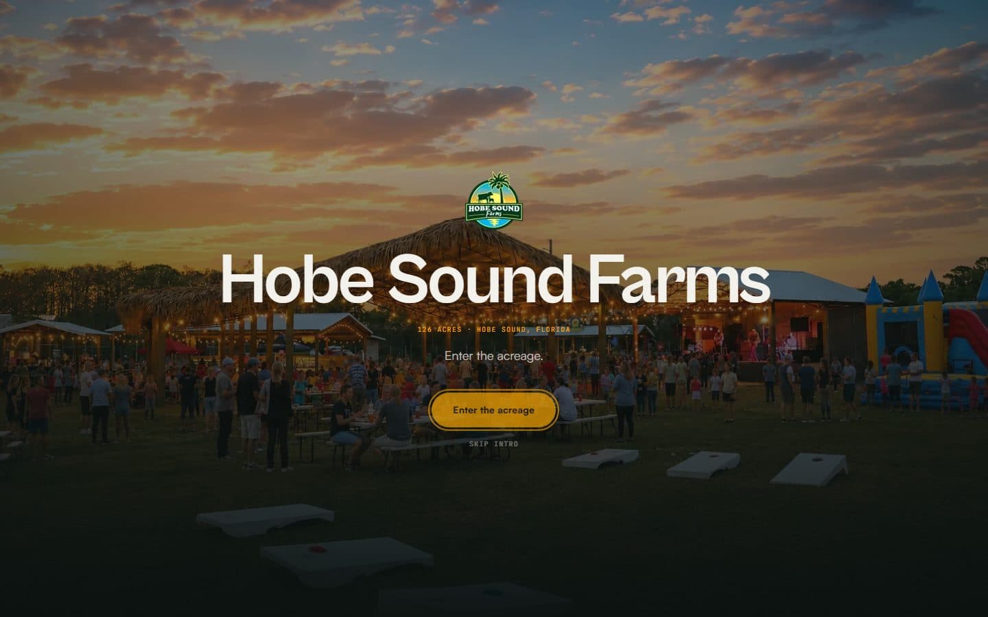 Hobe Sound Farms website design
